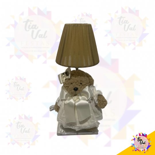 ABAJUR URSO BEGE - DECORATIVO *