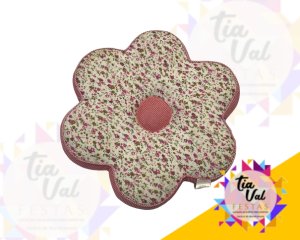 Foto de ALMOFADA FLOR (FLORZINA BORDA ROSA)