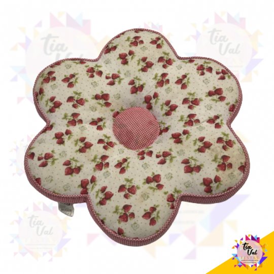 ALMOFADA FLOR (MORANGO)