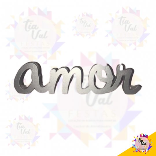 AMOR CINZA (MDF)