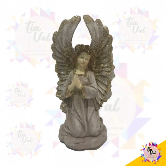 ANJO BEGE DOURADO M - EUCARISTIA - BATIZADO