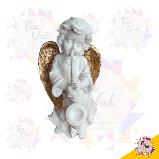 ANJO DOURADO C/ SAXOFONE 20 X 36