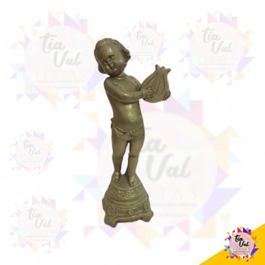 ANJO DOURADO C/ ARPA (GRANDE)