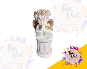 Foto de ANJO DOURADO REZANDO NO PILAR 9 X 23 CM