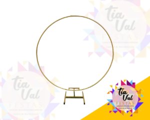 Foto de ARCO REDONDO DE FERRO 1,90M  - DOURADO - GROSSO ***