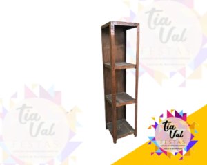 Foto de ESTANTE RUSTICA BEIRUTE  41 X 42 X1,80M