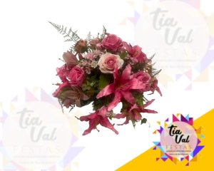 Foto de ARRANJO  ROSA ESCURO - ARTIFICIAL