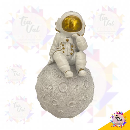 ASTRONAUTA NA LUA RESINA