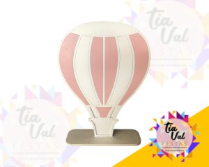 Foto de BALÃO MDF ROSA C/ BRANCO