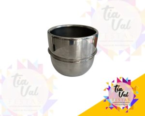Foto de BALDE P/ GELO INOX ARREDONDADO C