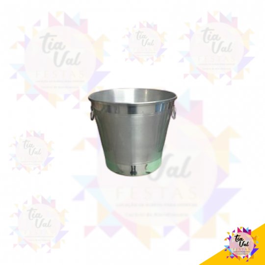 BALDE P/ GELO S/ PEGADOR ALUMÍNIO (GRANDE)