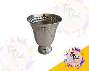 Foto de BALDE - VASO - CENTRO DE MESA - PRATA -18 X 23 CM