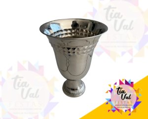 Foto de BALDE - VASO - CENTRO DE MESA - PRATA - 19 x 27 CM