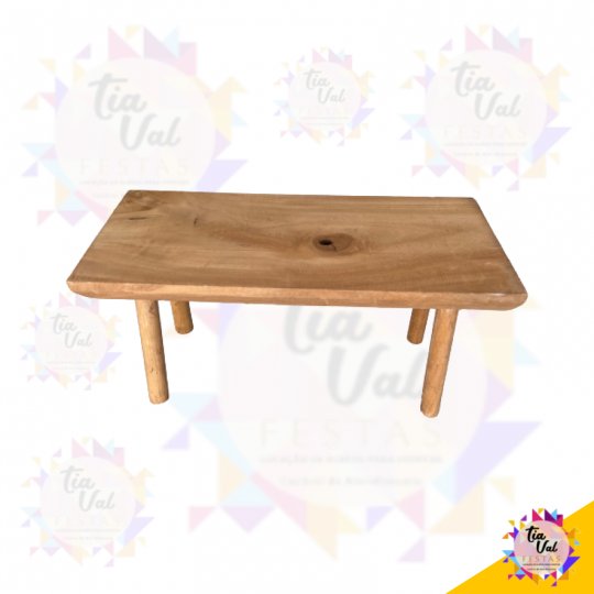 BANCO RUSTICO MADEIRA RETANGULAR  27 X 60