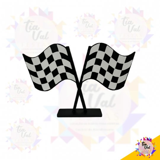 BANDEIRA FORMULA CORRIDA CHEGADA - 21 X 29.