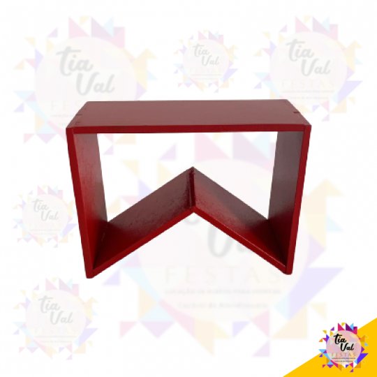 BANDEIRA VERMEL MDF - SAO JOAO - GRANDE