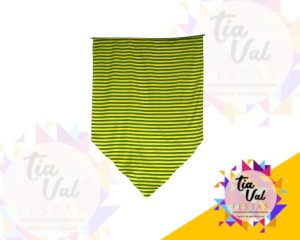 Foto de BANDEIRÃO DE TECIDO LISTRADO VERDE/AMARELO