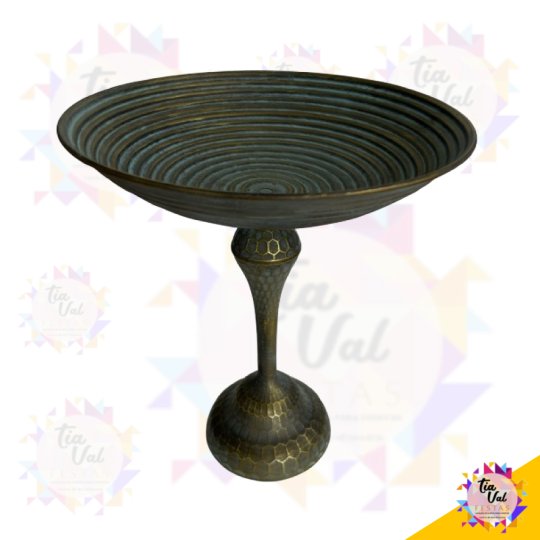 BANDEJA ALTA LATÃO ENVELHECIDO