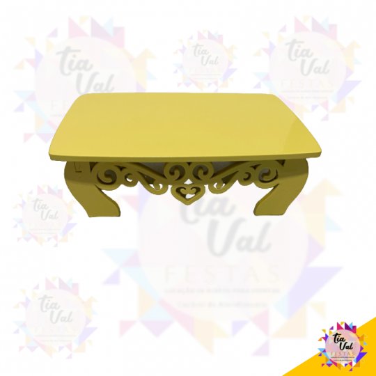 BANDEJA RETANGULAR- AMARELO BEBE