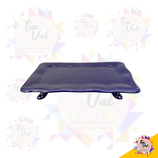 BANDEJA BABADO AZUL C/ PÉ