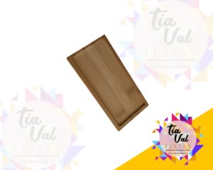 Foto de BANDEJA BAMBU RETANGULAR - PP 9 x 18 - MADEIRA