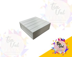 Foto de BANDEJA BASE QUADRADA - BRANCO - MDF 20 X 20 CM