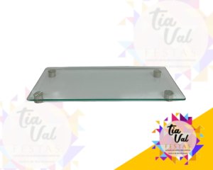 Foto de BANDEJA DE VIDRO RET. P 0,20 X 0,45 (PE AÇO)