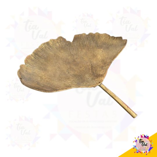 BANDEJA FOLHA METAL - DOURADO ENVELHECIDO  35 X 46 - GRANDE