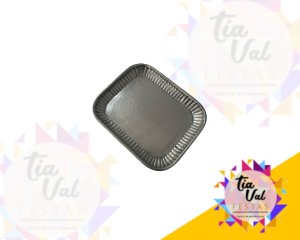 Foto de BANDEJA MEDIA - PRATA - QUADRADA - METAL