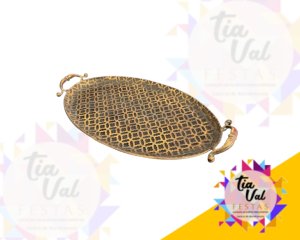 Foto de BANDEJA OVAL - 34 X 60 CM - METAL