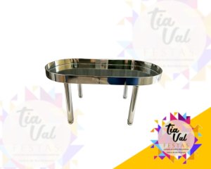 Foto de BADEJA OVAL PRATA 15 X 30 ALT 12CM