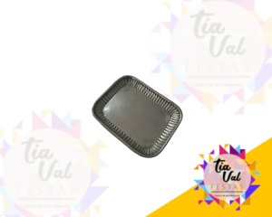 Foto de BANDEJA PEQUENA - PRATA - QUADRADA - METAL