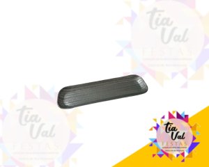 Foto de BANDEJA PEQUENA - PRATA - RETANGULAR - METAL