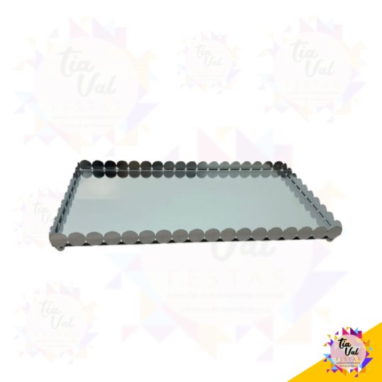 BANDEJA PRATA - MOEDAS - 20 X 36