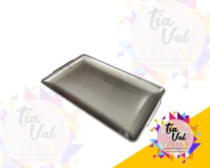 Foto de BANDEJA PRATA RETANGULAR - 40 X 20CM