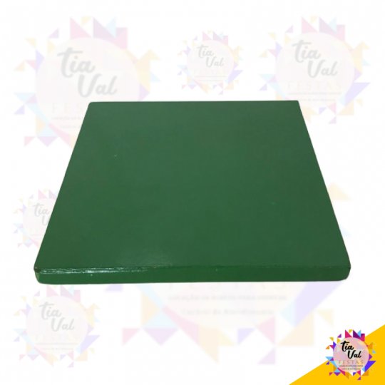 BANDEJA QUAD. VERDE BANDEIRA 20 X 20CM