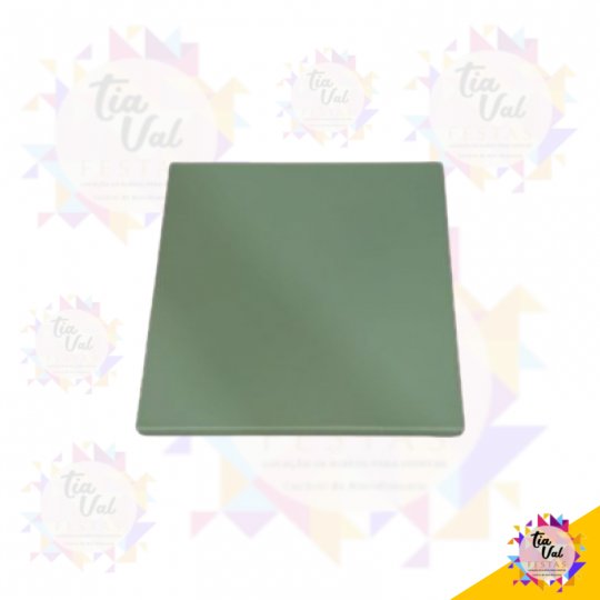BANDEJA QUAD. VERDE CLARO 20 X 20CM