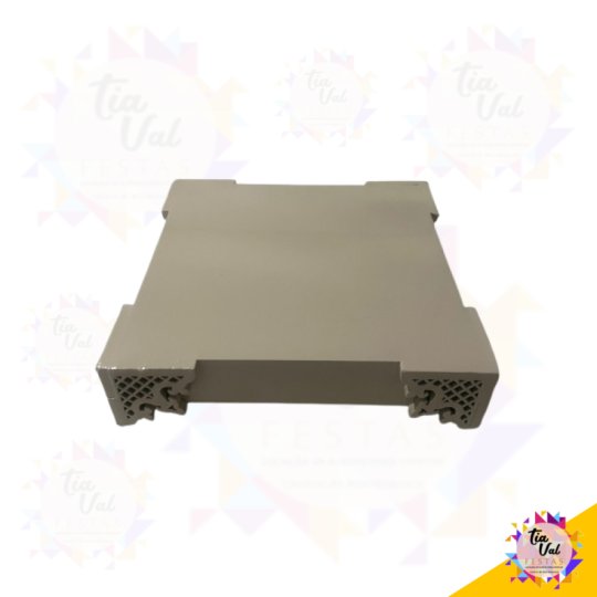 BANDEJA QUADRADA - BEGE - 20 X 20 MDF
