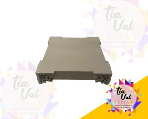 Foto de BANDEJA QUADRADA - BEGE - 20 X 20 MDF