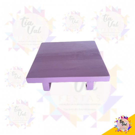 BANDEJA QUADRADA LILAS C/PE