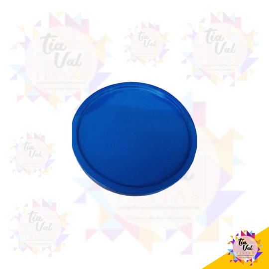 BANDEJA REDONDA AZUL ROYAL - MDF 23 CM DIAMETRO