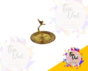 Foto de BANDEJA REDONDA PASSARINHO - GRANDE- METAL