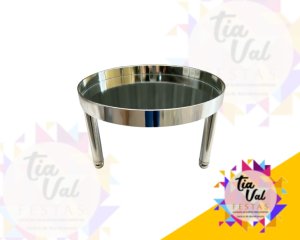 Foto de BANDEJA REDONDA PRATA  DIAM 20CM   ALT 12 CM