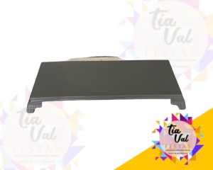 Foto de BANDEJA RET. CINZA - PRATA 14 X 36CM - PLASTICO