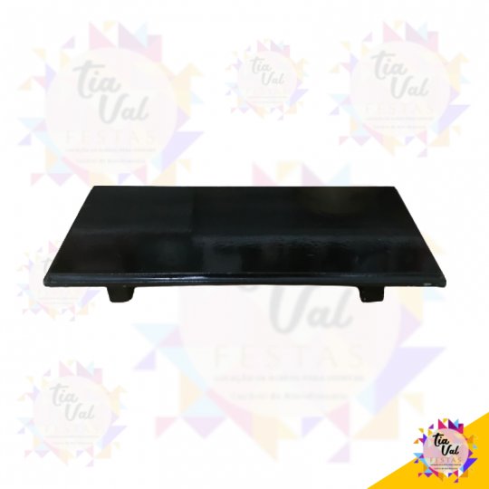 BANDEJA PRETA MDF 30CMX15CM