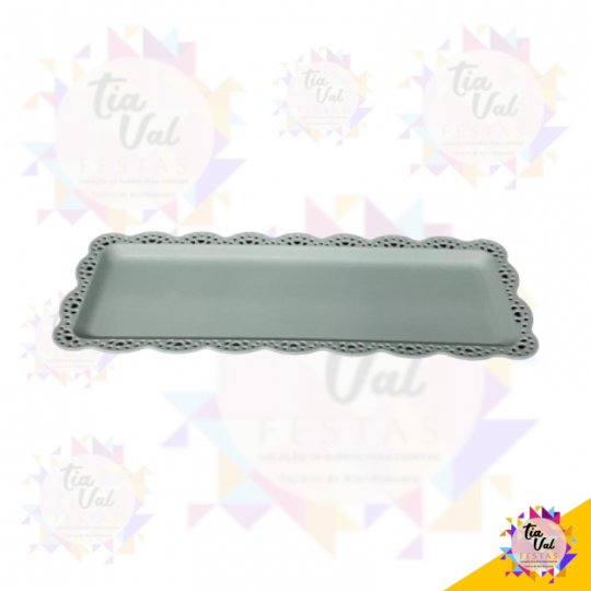BANDEJA RET. VERDE CLARO (PLASTICO) 15 CM X 38 CM