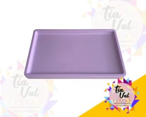 Foto de BANDEJA - RETANGULAR - 18 X 30 - LILAS - PLASTICO