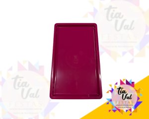 Foto de BANDEJA - RETANGULAR - 18 X 30 - PINK - PLASTICO