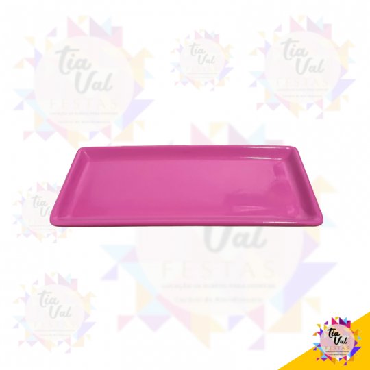 BANDEJA RETANGULAR PINK 29,5 CM X 14CM