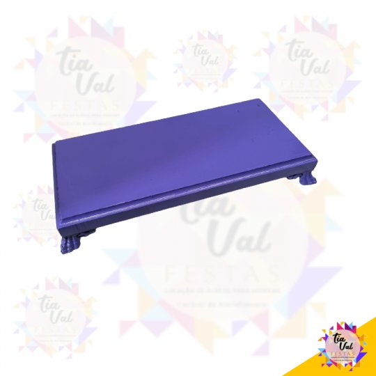 BANDEJA ROXA RETANGULAR